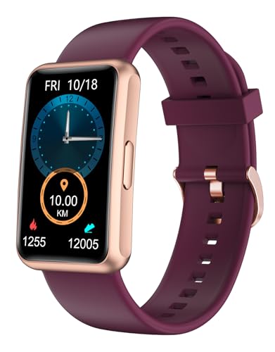 HUAKUA Pedometer Watch No Bluetooth Fitness Tracker Step Counter Purple - color: Purple