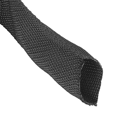 Rope Protector Sleeve, Polyester Winch Rope Protective Sleeve Black - size: 2M