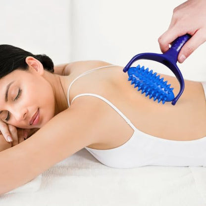 Handheld Massage Stick Roller for Muscles Lightweight Abs PVC Material Back and Neck Massager Tool Designed to Reduce Tension for Sedentary Individuals and Yoga Enthusiasts
