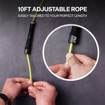 FLY Ultra Speed Skipping Rope — Premium 10ft Adjustable - color: Green