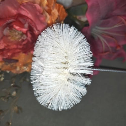 NewFerU Bottle Brush Thin Long Handle Round X 1, 3 in Natural Boar Bristle - color: Natual - Round
