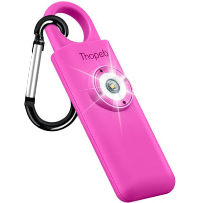 Personal Safety Alarm for Women – Superior Loud Siren & SOS Strobe - color: Rose red