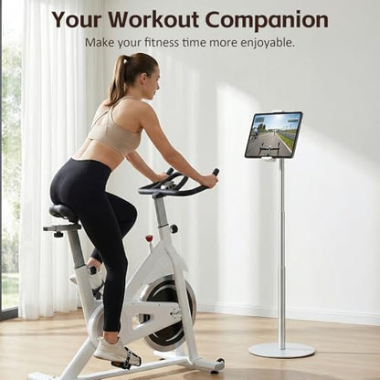 OATSBASF Heavy-Duty iPad Stand Floor 66.1" Height-Adjustable Tablet Holder