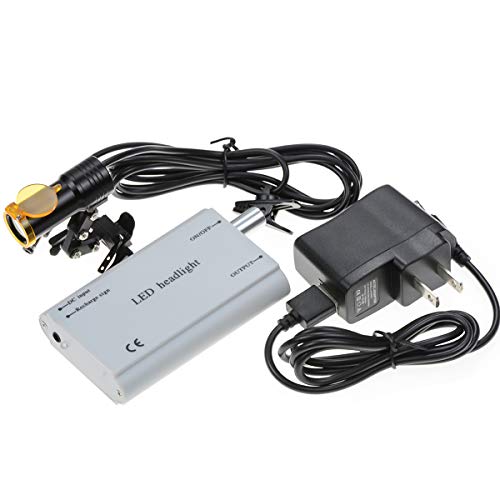 5W Adjustable Clip On LED Plastic HeadLight LED HeadLamp for Binocular Loupes