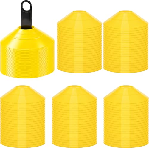 Lewtemi Soccer Disc Cones 7.5'' Sports Agility Training - color: Yellow