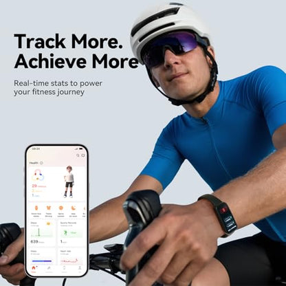Fitness Tracker Smart Watch, 1.47" Color Screen, 100+ Sports, Purple - color: Purple