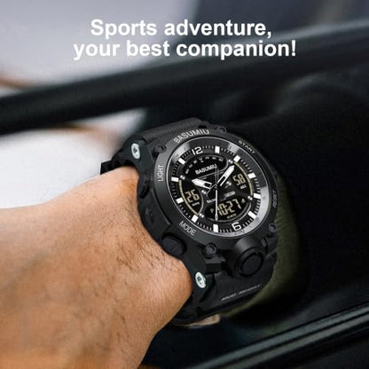 Military Digital Watches for Men Waterproof Work Mens Watch Sports - color: L-Black3