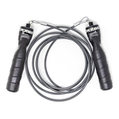 Rx Smart Gear Jump Rope - Black Ops Ergonomic Handles with Trans Black Cable Buff 3.4 | Jump Smart Weighted Speed Rope for Sports & Fitness, MMA, HIIT, Cardio Workout - size: Medium