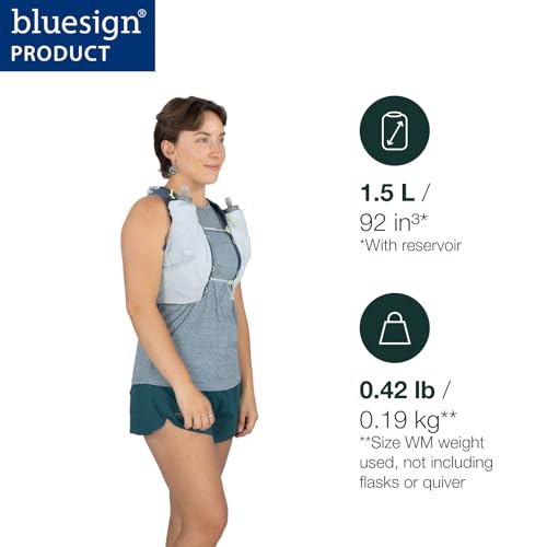 Osprey Dyna 1.5L Women's Running Hydration Vest with Hydraulics Soft Flasks - color: Black, size: Large