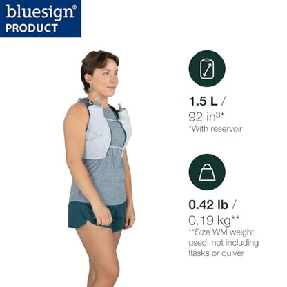 Osprey Dyna 1.5L Women's Running Hydration Vest with Hydraulics Soft Flasks - color: Black, size: Large