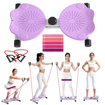 Waist Twister Machine for Exercise - color: purple cat