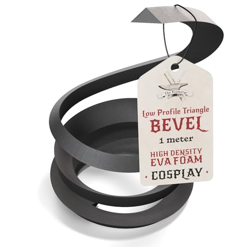 The Foamory Black EVA Foam Bevel Low Profile Triangle 5mm x 1M Long Dowel - color: 1 Pack: 1M Length - 05mm Thickness, size: Black - Triangle: Low Profile