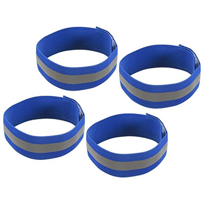 MECCANIXITY Reflective Bands for Arm Wrist Ankle - color: Dark Blue, size: 14x1.5 Inch