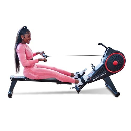 Echelon Row Series – Foldable Rowing Machine for Full-Body, Low-Impact Workouts with 22” Rotating HD Screen, Built-In Soundbar, Bluetooth Resistance & 30-Day Membership with Live Classes - style: Row