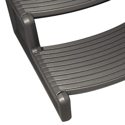 Confer Plastics Resin Multi Purpose Outdoor Non Slip Portable Spa and Hot Tub Handi-Step Deck Patio Steps Accessories, Charcoal Grey - color: Charcoal Grey