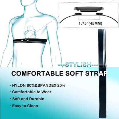 Heart Rate Monitor Replacement Strap Compatible with Polar Garmin Tickr Wahoo Coospo- Heart Rate Monitor Strap Replacement
