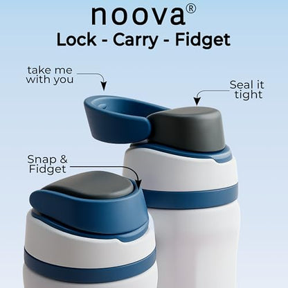 NOOVA Insulated Water Bottle Leak-Proof Insulated Stainless Steel Tumbler with Straw Sports Water Bottle Cold 24h Hot18h Thermos Travel Gift Beach Gym Accessories for Women Men Kids Cup 16oz Sand Teal - color: 16oz Sand-Teal
