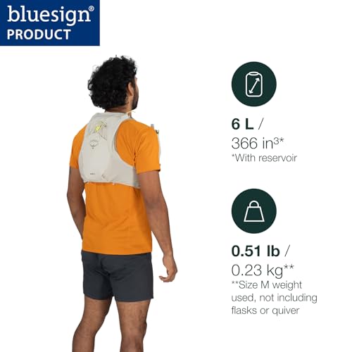 Osprey Duro 6L Men's Running Hydration Vest with Hydraulics Soft Flasks - color: Black, size: Medium