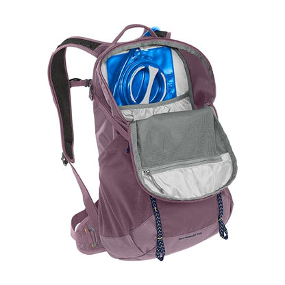 CamelBak Women’s Rim Runner X20 Hiking Hydration Backpack with 70oz Crux Reservoir, Women Specific Fit and Ventilated Support for Day Hiking - color: Dusty Purple