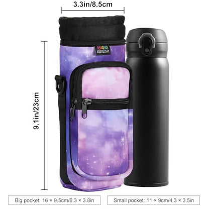 Nuovoware Water Bottle Carrier Bag, 25oz/32oz, StarrySky Purple - color: StarrySky Purple, size: 25-32 Ounces - Standard