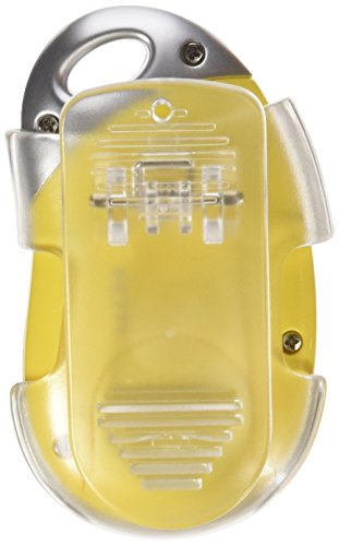 PE771 Walking 3D Pedometer with Clip and Strap | 7 Day Memory, Accurate Step Counter, Walking Distance Miles/Km, Calorie Counter, Target Goal, Active Time - color: Yellow with Holster/Belt Clip