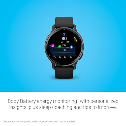 Garmin vívoactive® 5, Health & Fitness GPS Smartwatch, 42mm, Black - color: Slate