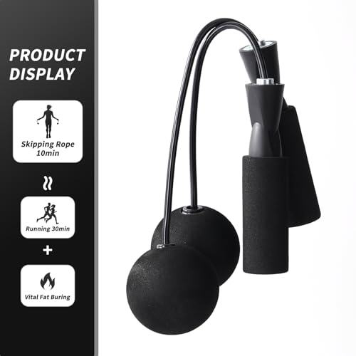 Jump rope,cordless skipping rope,fitness training bodyshaping - color: black