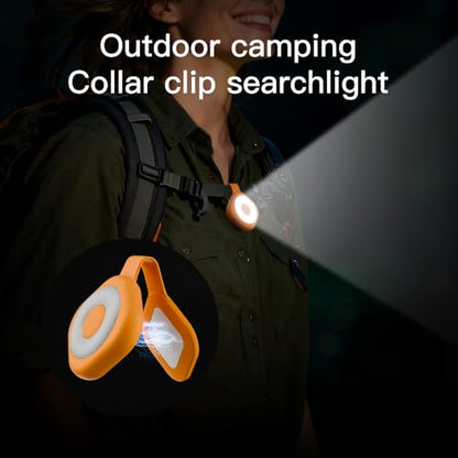 Running Lights for Runners, Magnetic Clip On Rechargeable 6 Modes - color: Orange