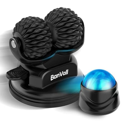 Roller Massage Ball Set for Myofascial Release,Muscles Deep Tissue Massage,Lymphatic Drainage,Wall Mountable Suction Cup for Trigger Point Therapy,Reduce Back Pain and Every Part of The Body - style: Massage Ball Kit