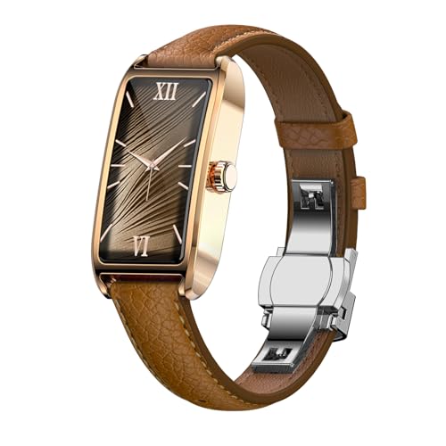 Fitness Trackers for Women Dainty Smart Watch Fitness Watch with Multiple Sport Modes Sleep Monitoring Heart Rate Monitor Step Counter Female Health for Android iOS - color: gold-lightbrown