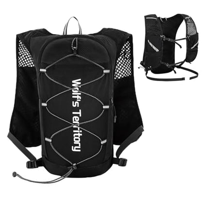 TRIWONDER Hydration Vest Running Backpack for Men & Women, Water Pack for Hiking, Camping, Climbing & Cycling, Lightweight Daypack - color: 02 Black 5L - Vest Only
