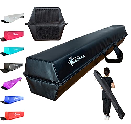 Marfula 6 ft to 10 ft Gymnastic Balance Beam for Kids Gymnastic Training - color: Black, size: 6ft