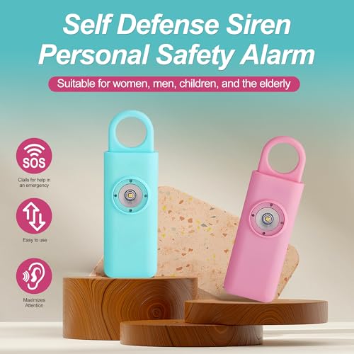 Self Defense Siren Personal Safety Alarm (Pink)