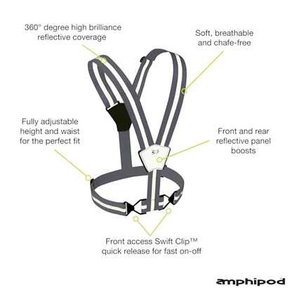 Amphipod Xinglet Vest, High Visibility Reflective Safety Vest - color: Gray