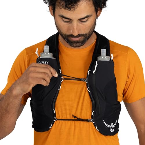 Osprey Duro LT Men's Running Hydration Vest with Hydraulics Soft Flasks - color: Black, size: Medium