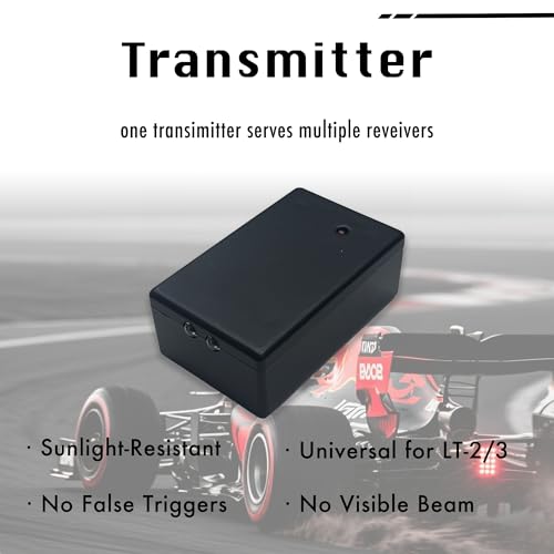INEBIZ Race Lap Timer, Track Day Infrared Receiver, Racing IR Transmitter Beacon Universal for Cars, Motorcycles, Bikes (Set of LT-3)
