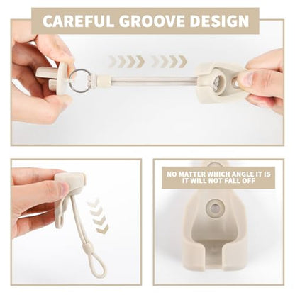 Coolaroo Outdoor Roller Shade Bungee Replacement Kit, 2 Sets - color: Beige, size: 2 set bungee kit+end cap