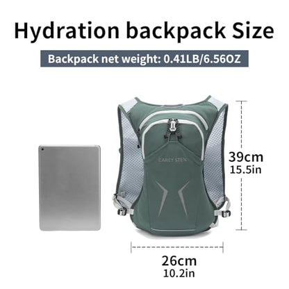 Carey STEN Lightweight Hydration Backpack with 1.5-Liter Water Bag - color: Olive green