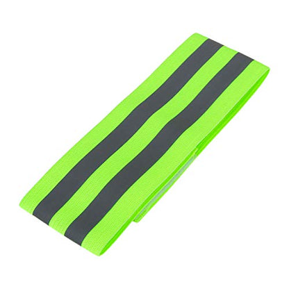 X AUTOHAUX 4pcs Reflective Bands for Arm High Visibility Night Cycling Riding Reflector Tape Straps Bracelet - color: Green