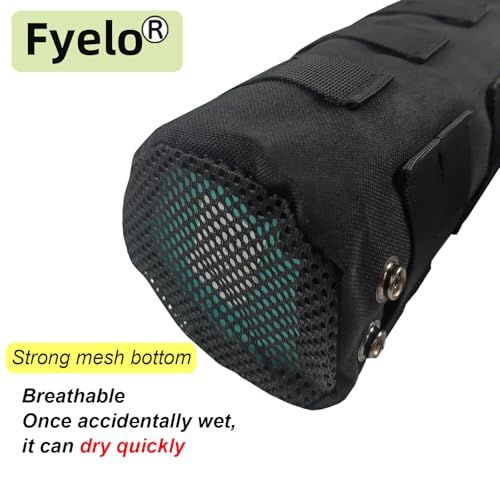 Tactical MOLLE Bottle Pouch Basic Style & Enhanced with Shoulder Strap - color: Black-Basic