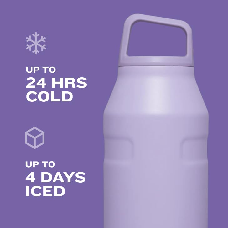 Stanley IceFlow Cap and Carry Water Bottle | Wide Mouth Twist Lid | Lightweight & Leakproof for Travel & Sports | Insulated Stainless Steel | BPA-Free - color: Tigerlily, style: 36 Oz