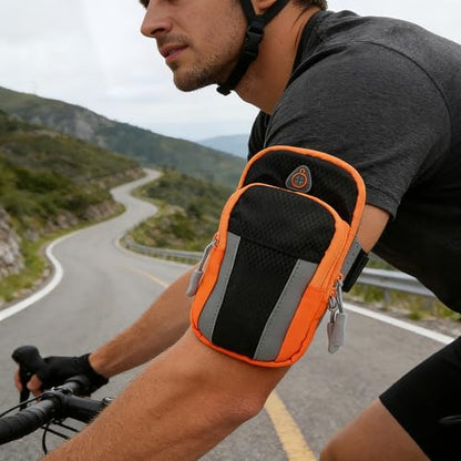 Sports Armband Running Arm Bag Waterproof Phone Holder for Outdoor Fitness and Jogging Black - color: black