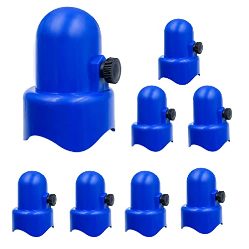 1.5 Inch Diameter Trampoline Enclosure Pole Caps with Screw Thumb,Trampoline Safety Net Pole-Top Holders,Trampoline Accessories
