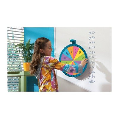 Educational Insights Jumbo Magnetic Spin Wheel - Customizable Magnetic Spinner for Classroom Games and Learning Activities, Fun Teacher & Classroom Supplies, Large Spinning Wheel for Dry Erase Board
