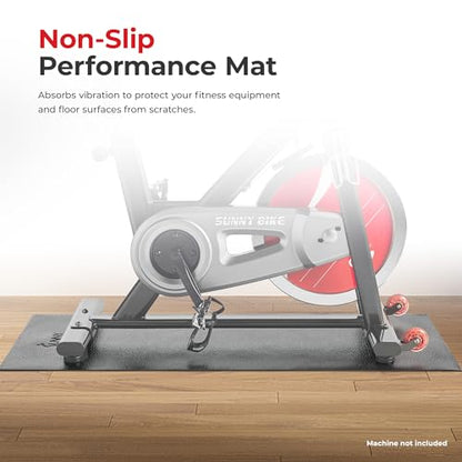 Sunny Health & Fitness Equipment Mats, Home Gym Floor Protection, 4 Sizes - style: Small 51”