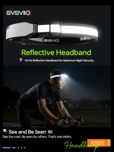 svsviio K0209*2PCS 1500 Lumen Rechargeable Headlamp,230° Wide Beam Super Bright LED Head Lamp,4 Modes,Red Light,IPX5,Head Lights for Forehead,Hard Hat Light for Adults Camping,Hiking,Mechanic - size: 2 Pack
