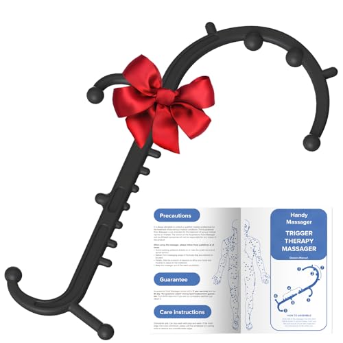 Ranarose Deep Tissue Back & Neck Massager for Body Muscle Pain Relief - color: Black