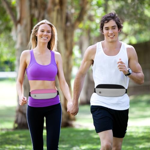 Waterproof Running Belt Waist Pack – Lightweight Fitness Phone Holder for Men Women,Adjustable Sport Bum Bag with Zipper Pockets for iPhone 15/16 Pro Max,Keys,Card (GSP8802, Blue Dark blue) - color: Blue Dark blue