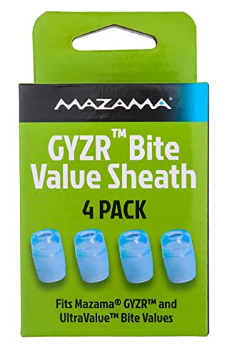 Mazama GYZR Bite Valve Sheath Replacement - 4 Pack 360 Degree High Flow Bite Valve, Food Grade Silicone Sheath - For Mazama INTAKE & Trailflow Reservoir Systems