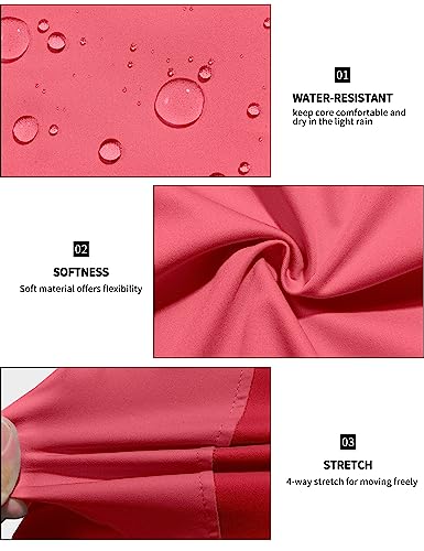 Little Donkey Andy Women's Lightweight Vest Windproof Sleeveless Jacket - color: Red, size: Medium